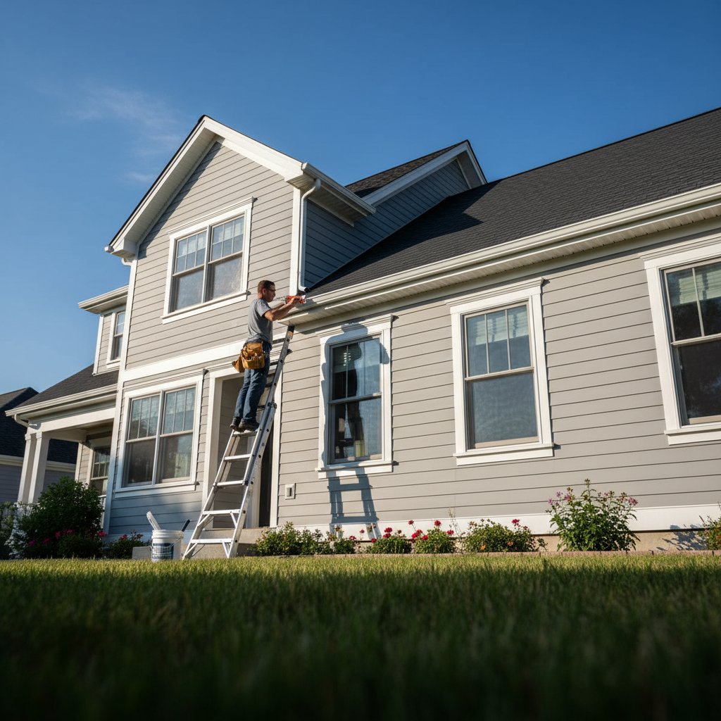 Exterior drainage and gutter maintenance
